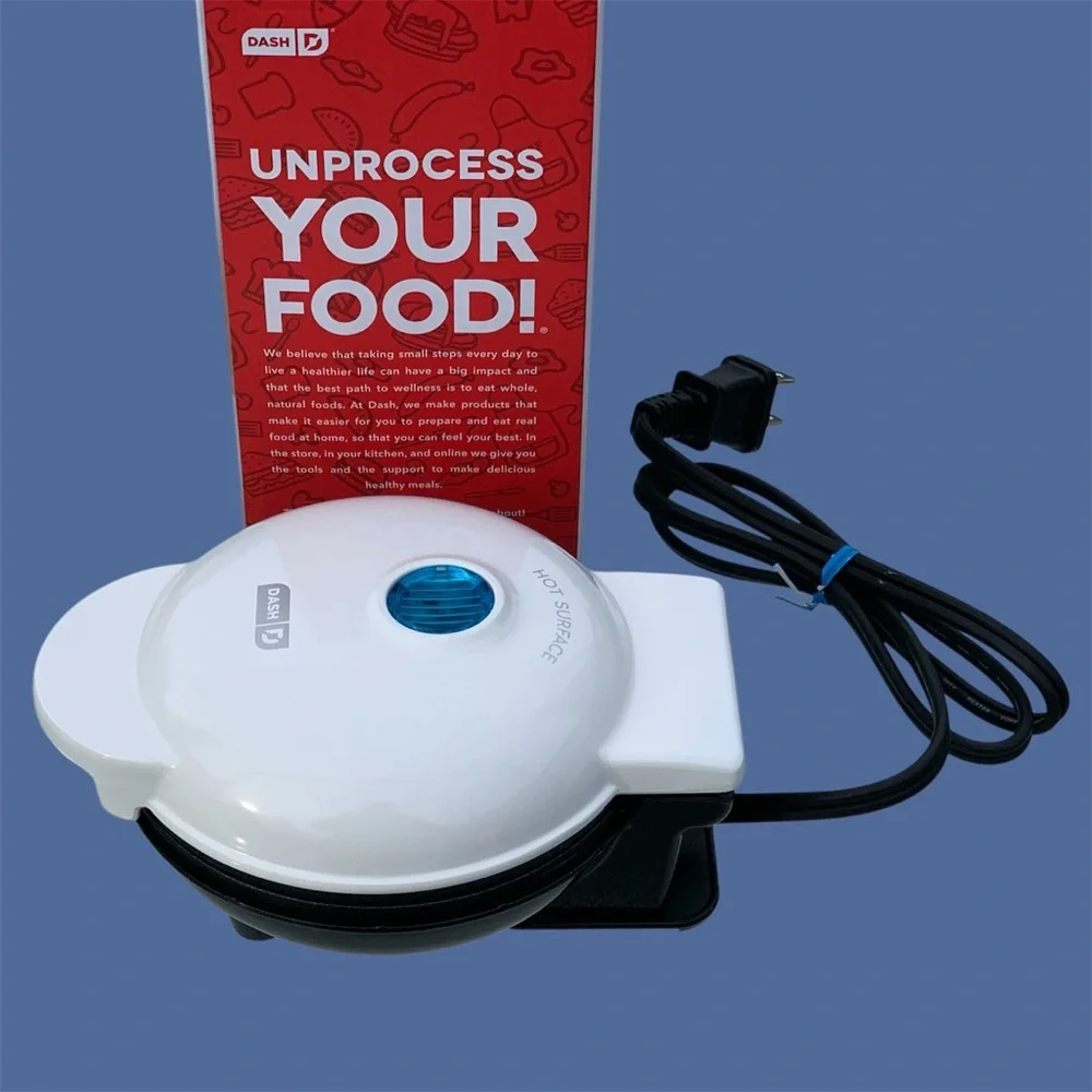 Dash Mini Waffle Maker, White